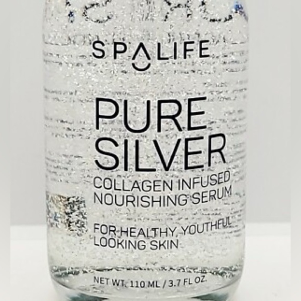 SpaLife Pure Silver Collagen Infused Nourishing Serum.
3.7 fl. Oz./ 110 mL
New - Picture 4 of 5